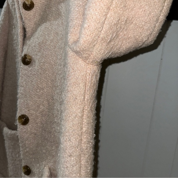 Zara trafaluc pink wool coat - Picture 6 of 11